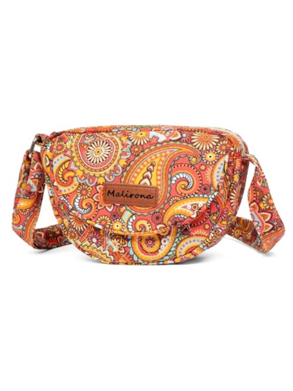 Women 's Durable Small Floral Crossbody Bag Canvas Messenger Handbag Multi